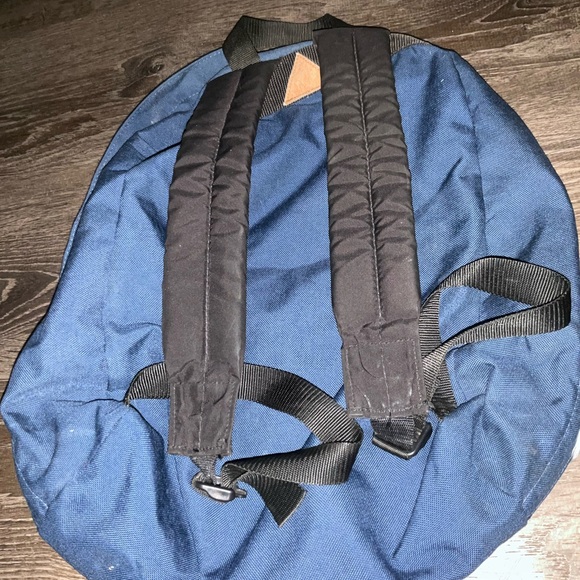 Vintage Blue Parrot Jungle Miami Patched Backpack Punk Funky Bag! - Picture 4 of 4